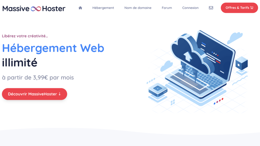 Massive Hoster – hébergement web IA